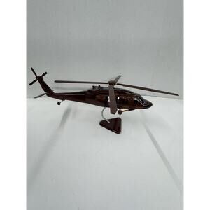 Wooden Desktop UH-60 Blackhawk Helicopter Wood Model Replica